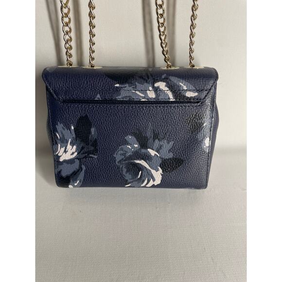 Kate Spade Briar Lane Night Rose Mini Emelyn Crossbody Leather Bag Navy Blue - Picture 5 of 9